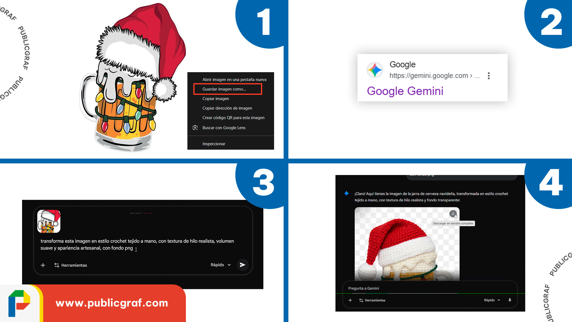 Efecto crochet en sublimación - Publicgraf 